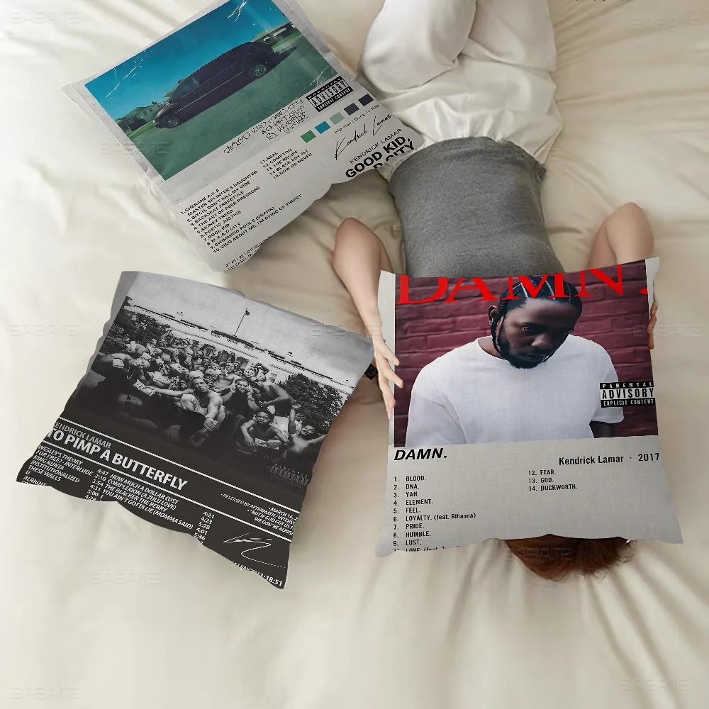 

Kendrick Lamar Good Kid Maad City Hip Hop Music Album Cover Personalized Picture Text Home Decorative Pillows Household