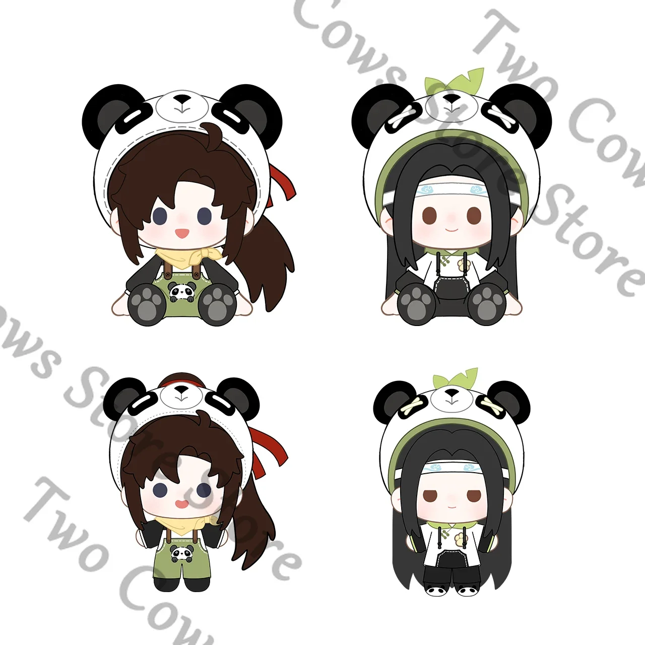 زي غراند ماستر الأصلي لزراعة الشيطاني الباندا، قلادة دمية قطيفة لطيفة للزملاء WeiWuXian LanWangJi جمع هدية #5