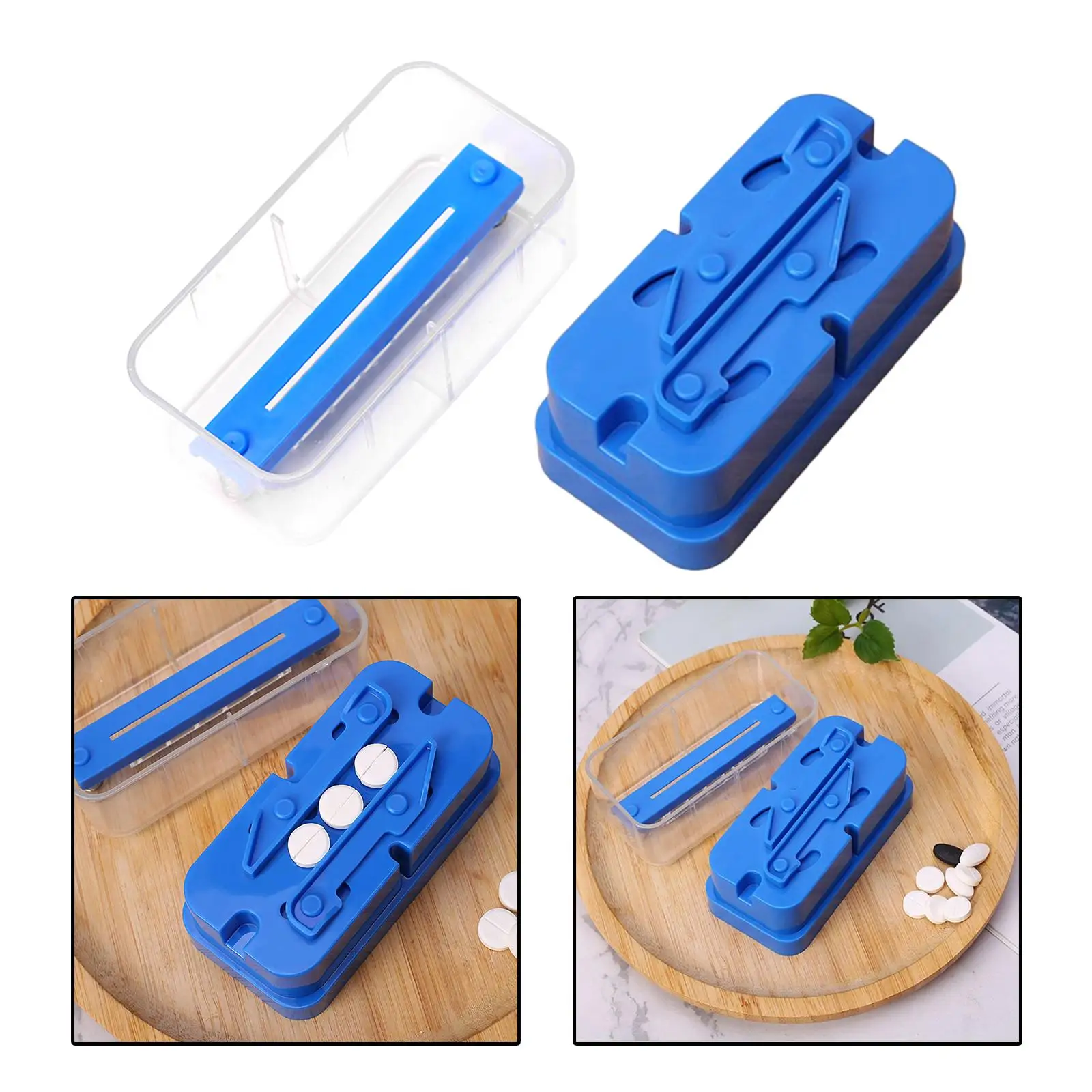 Multiple Pill Crusher and Cutter Divider with Pill Alignment, Sturdy Convenient