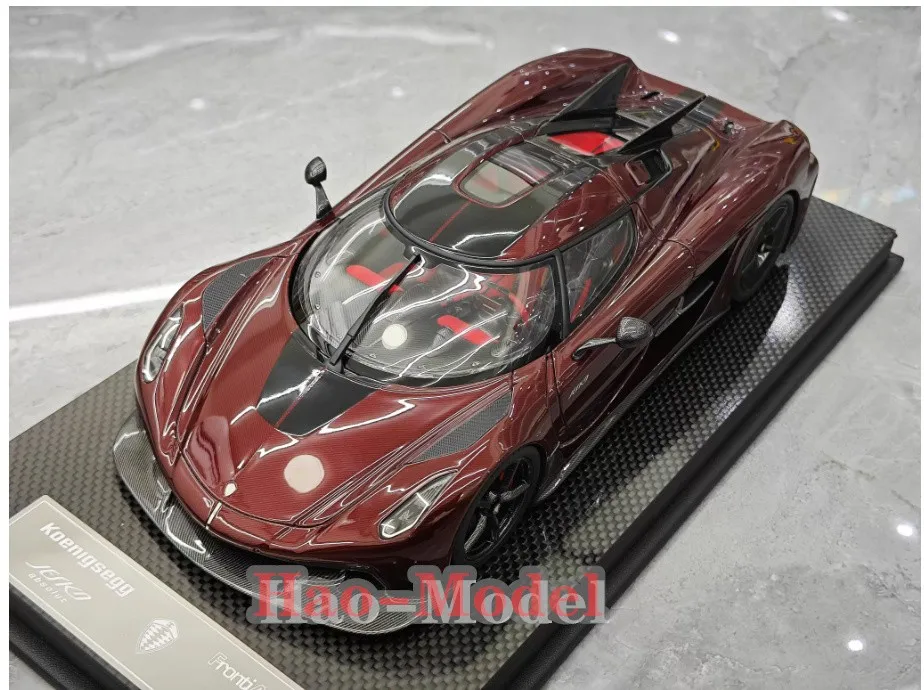 Коллекционная модель автомобиля Frontiart 1:18 Koenigsegg Jesko Limited из смолы, красная