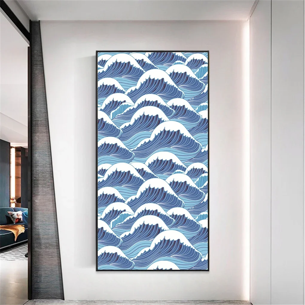 Static Cling Privacy Window Film Wave Decorative Glass Covering   Frosted Window Stickers  Window Tint for Home Decor