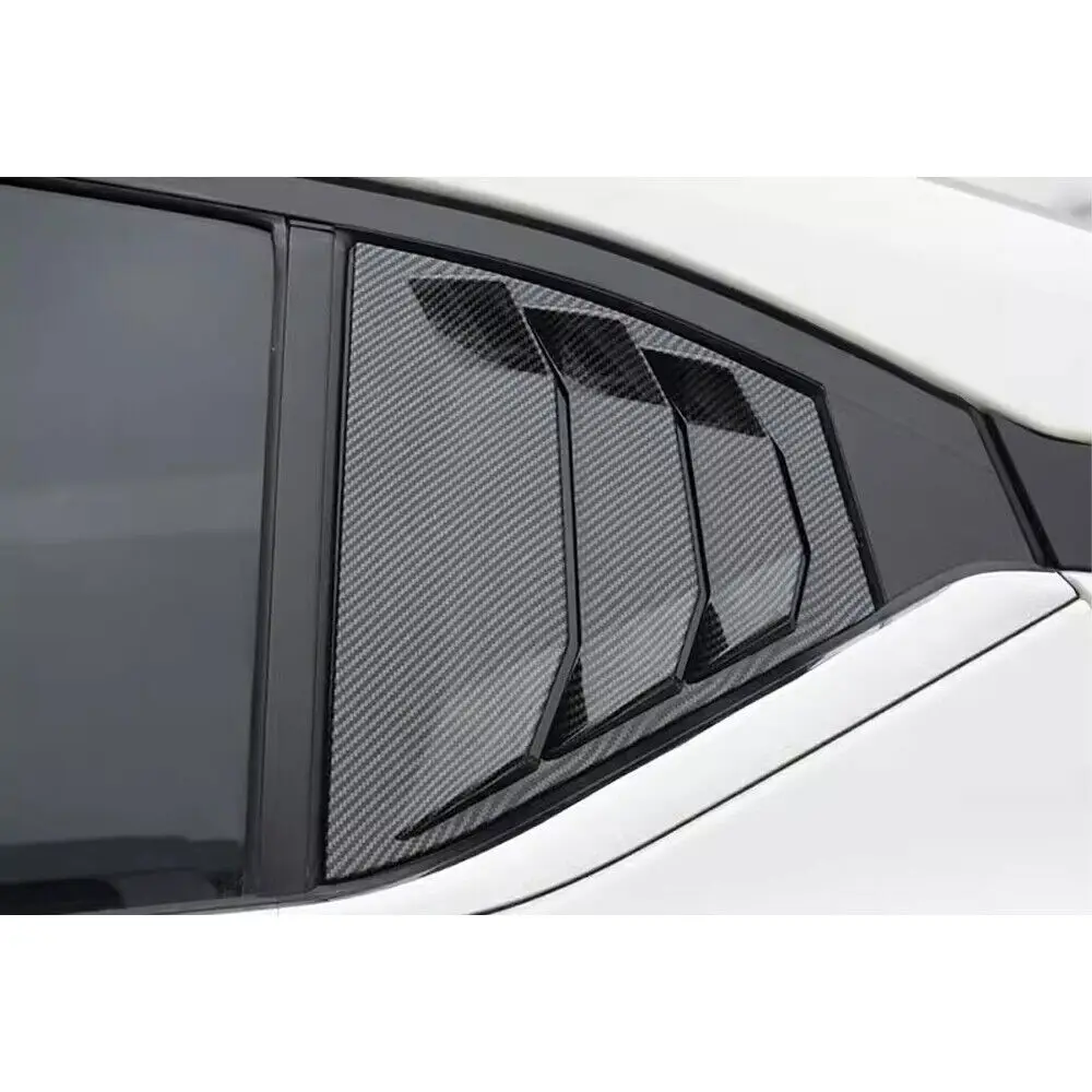 لنيسان سنترا سيلفي 2020 -2024 سيارة الخلفية كوة الجانب نافذة مصراع غطاء لوحة الكسوة ملصق تنفيس مغرفة اكسسوارات السيارات #5