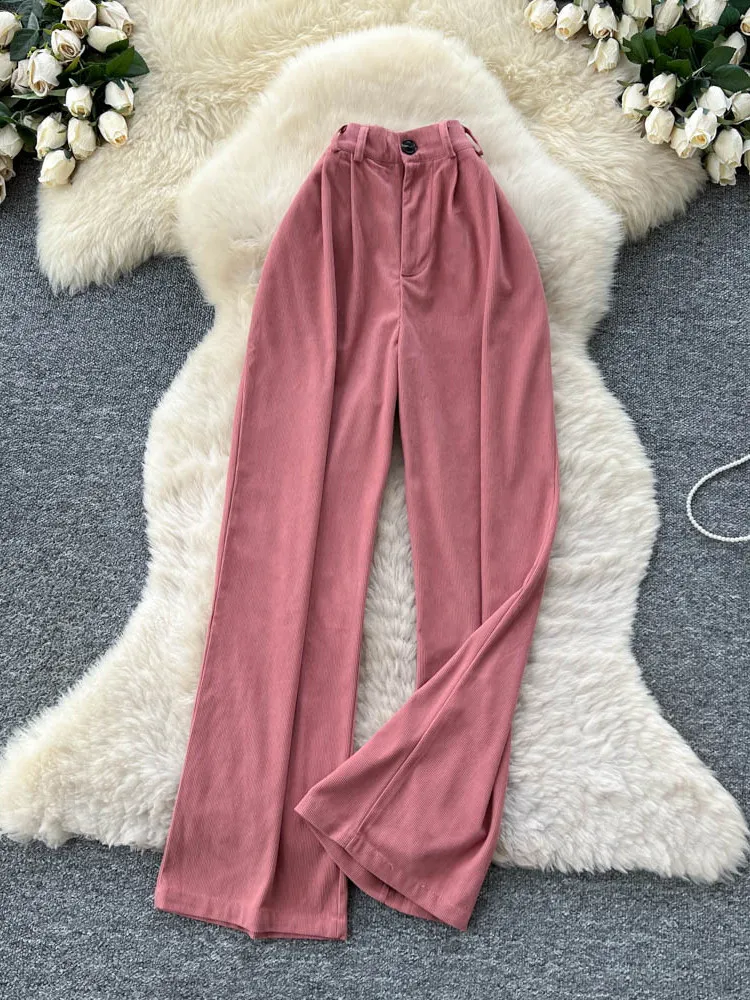 

Женские кружевные брюки, осень-весна, европейский стиль Instagram, чистые соблазнительные кружевные повседневные брюки с высокой талией для девочек, брюки-клеш PT008