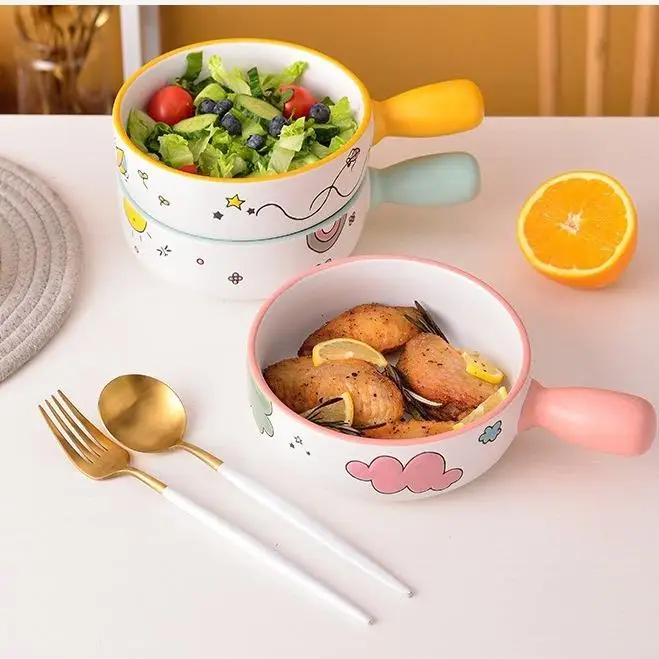 faionable-cerc-bowl-with-handle-for-breakfast-noodles-fruits-dert-baking-cartoon-sle-round-bowl-children's-dinnerware
