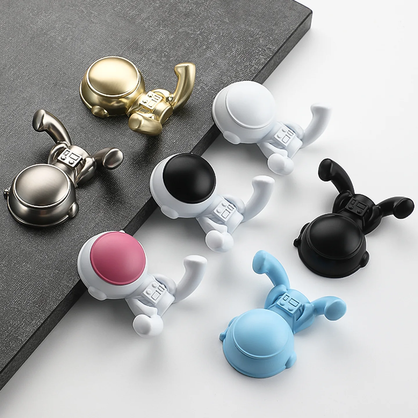 Cartoon astronaut coat hook porch wardrobe shoe cabinet hook wall