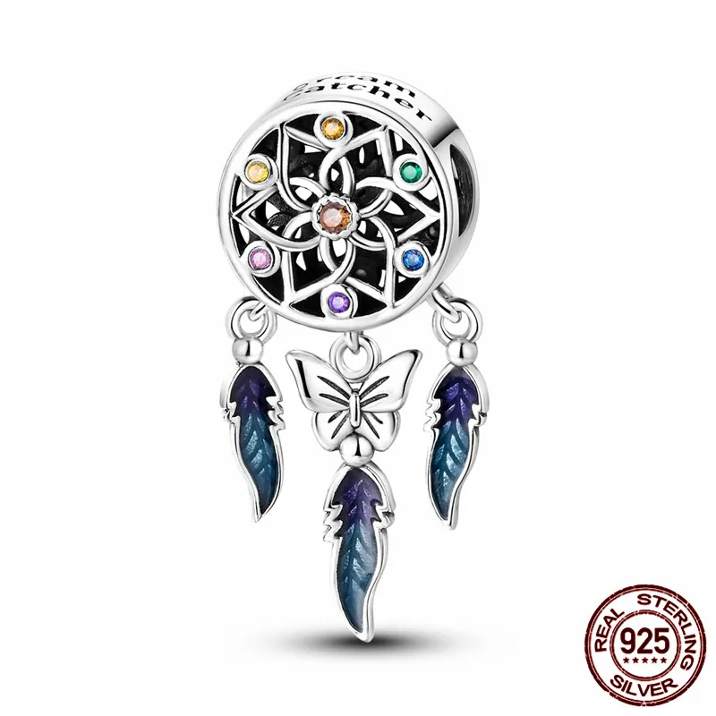 

This S925 sterling silver dreamcatcher pendant paired with an original bracelet is a DIY jewelry gift perfect for women.