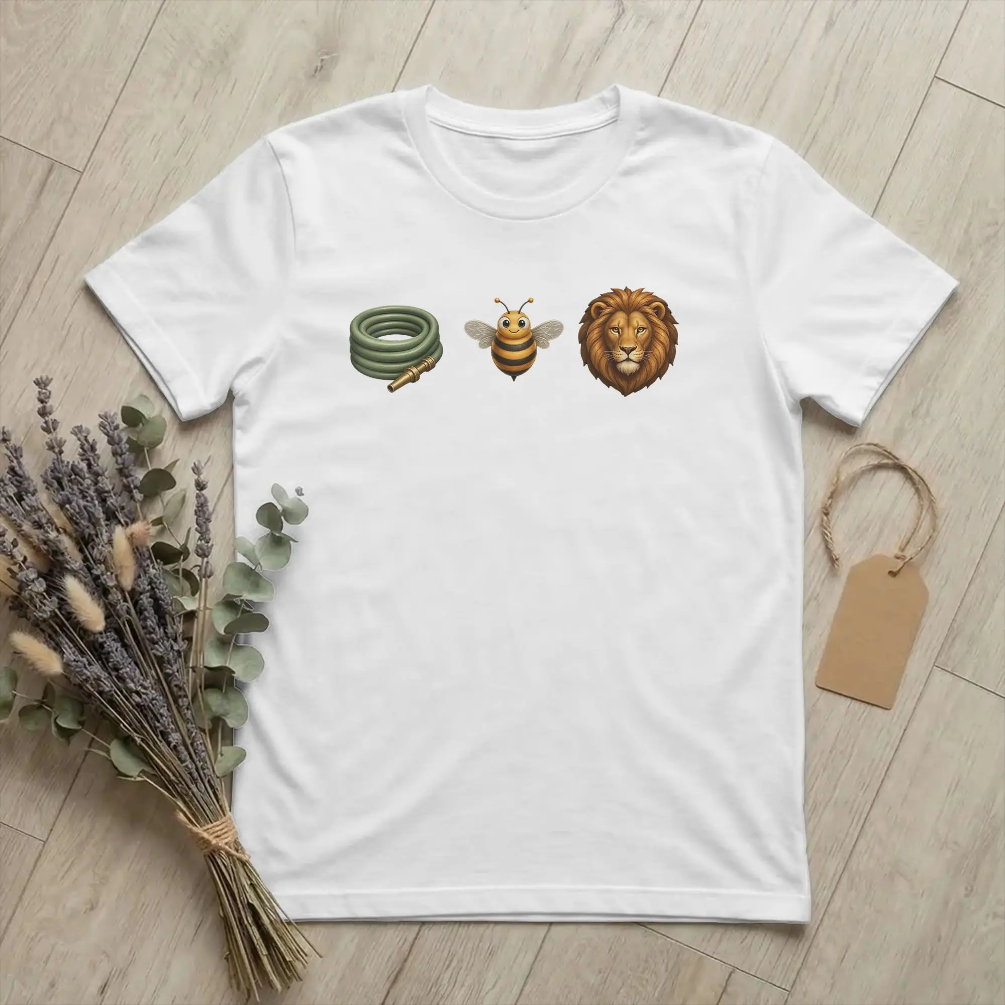 Hose Bee Lion Funny Meme T-Shirts Men Ho's Be Lying Novelty 100% Cotton Tee Crew Neck Short Sleeve T Shirt Graphic Printed Tops