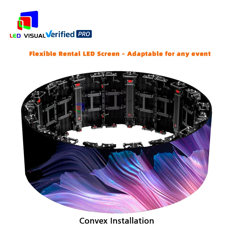 

Led 3.91mm Curving Video Screen Indoor Outdoor Various Shaped Soft Flexible Screen P3.91 Display for Advertising Screen