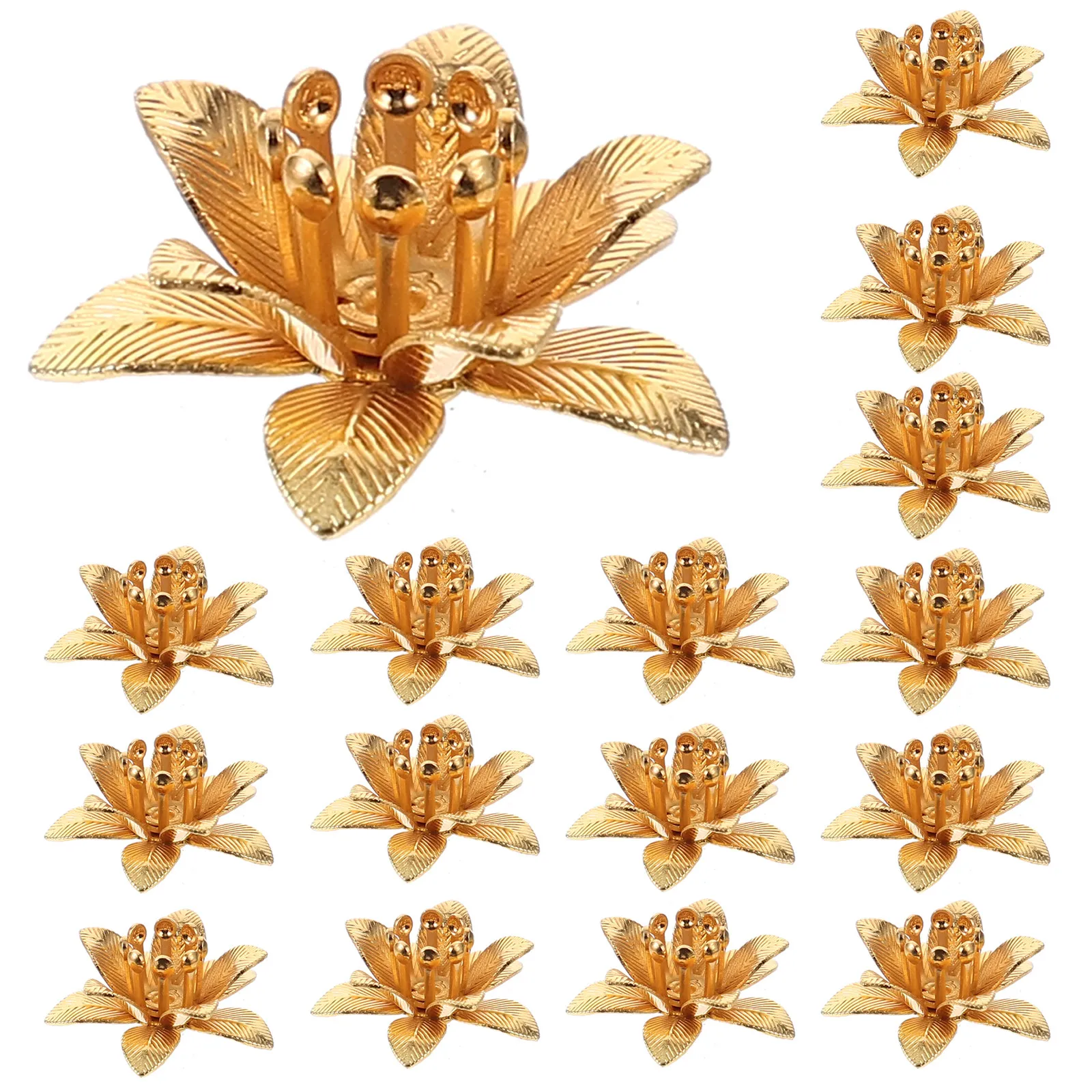 

50 шт. цветочных шармов-подвесок для украшений, аксессуары для изготовления ожерелий, кулонов, браслетов, материалы для творчества и рукоделия