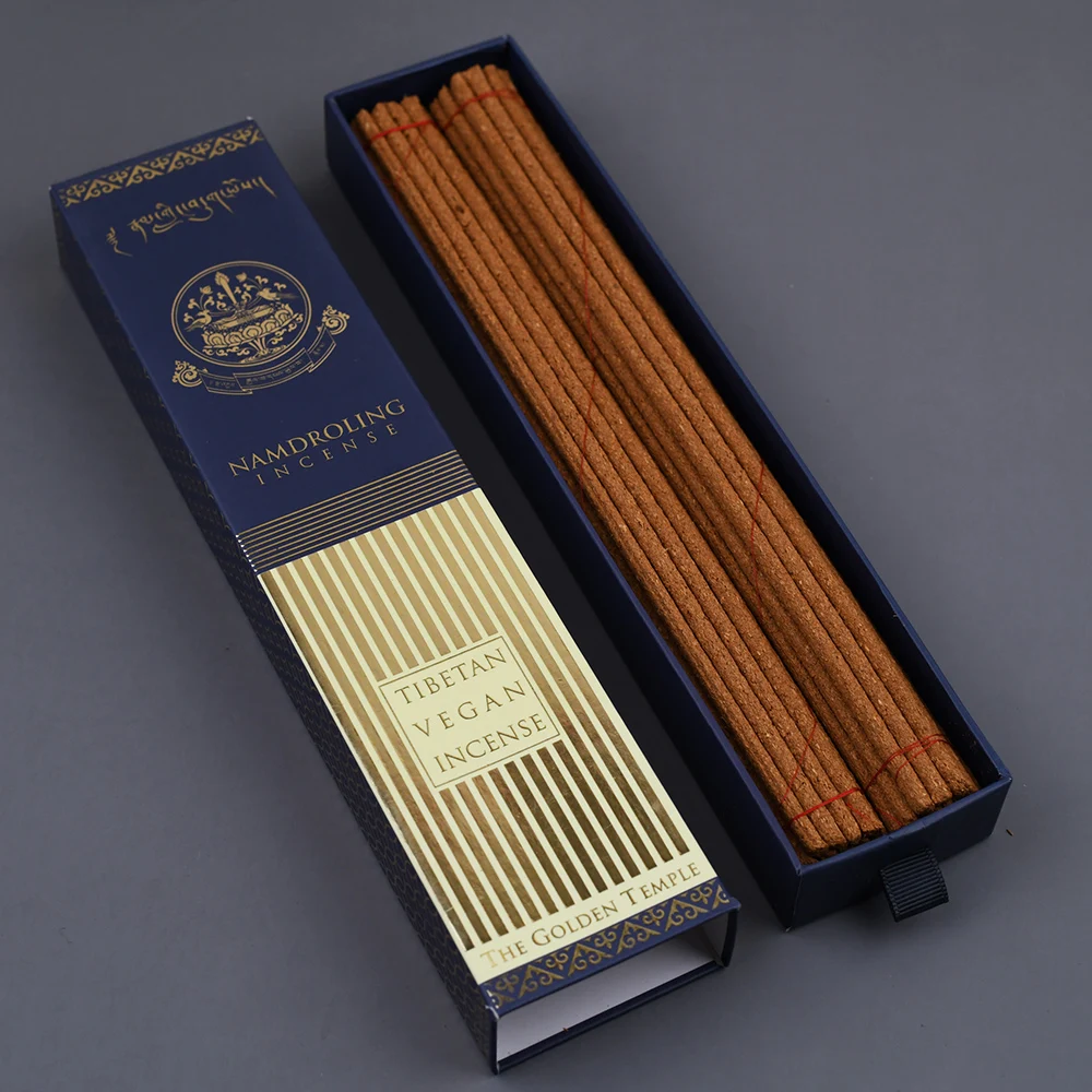 New Indian Nadrodling Tibetan incense, Handmade herbal incense sticks, Indoor purifying meditation Incense, 2 Bundles/box