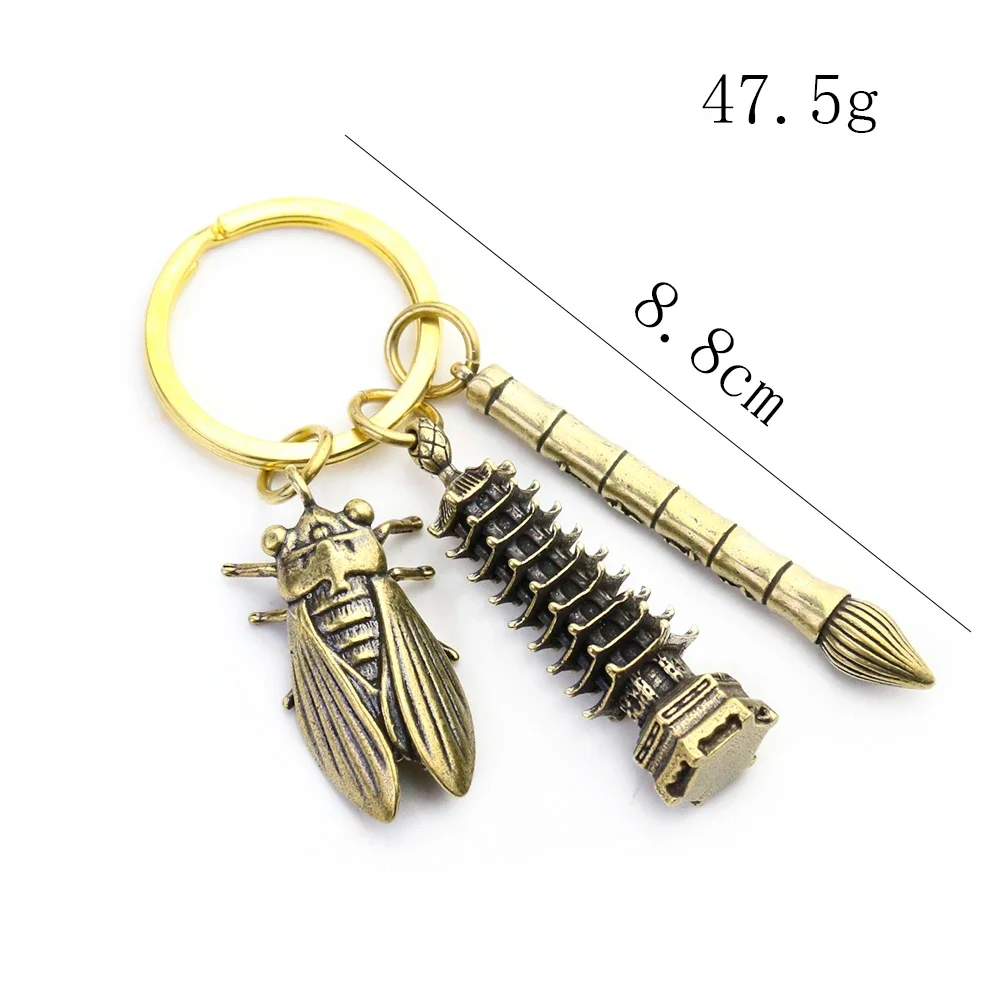 Wenchang معبد الازدهار الثقافي المفاتيح التميز الأكاديمي حاكم المعداد الخط الصيني فرشاة القلم مجوهرات الطالب #6