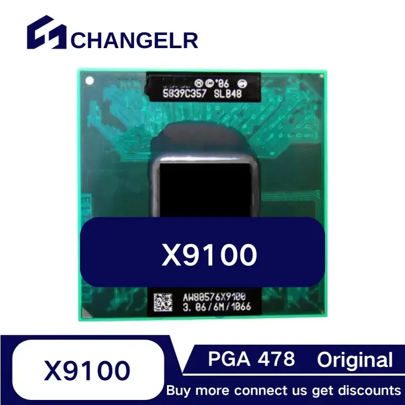 

X9100 slb48 6m dual-core 1.066 GHz - 3.06GHz 1066MHz original pga478 45W