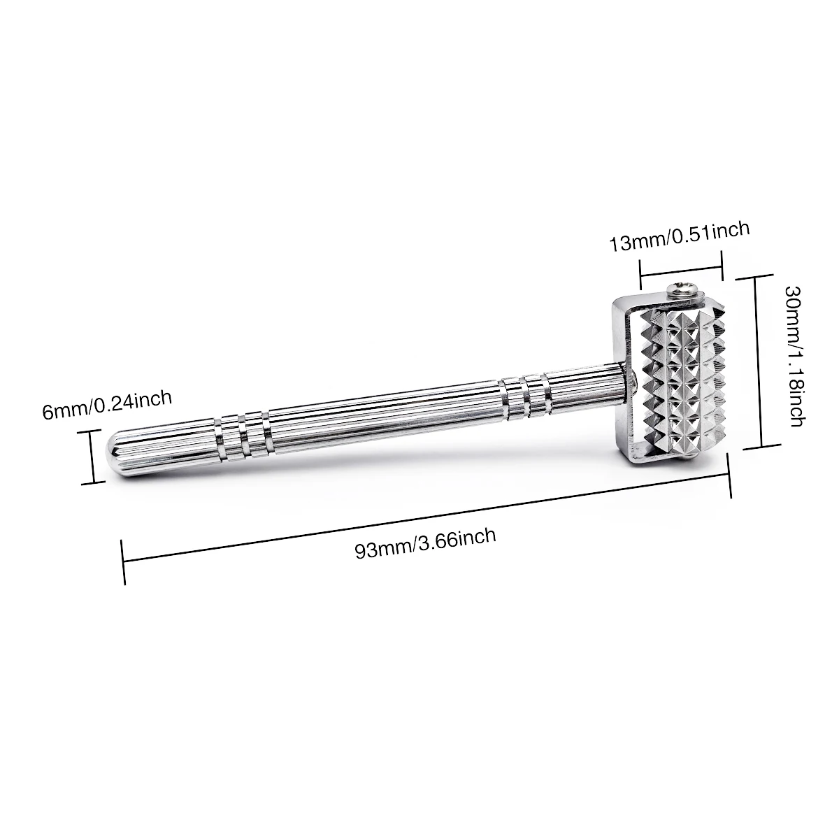 Stainless Steel Facial Massage Roller Deep Tissue Massage Tool for Face, Acupressure Massager Body for Hand, Foot, Neck SPA Care