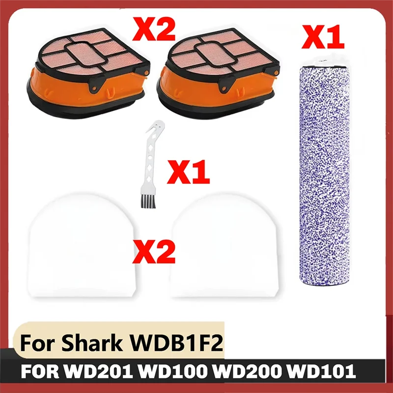 

A83G-For Shark Brush Roller Filter For Shark AW201 AW302 WD201 WD100 WD200 WD101 WD200C
