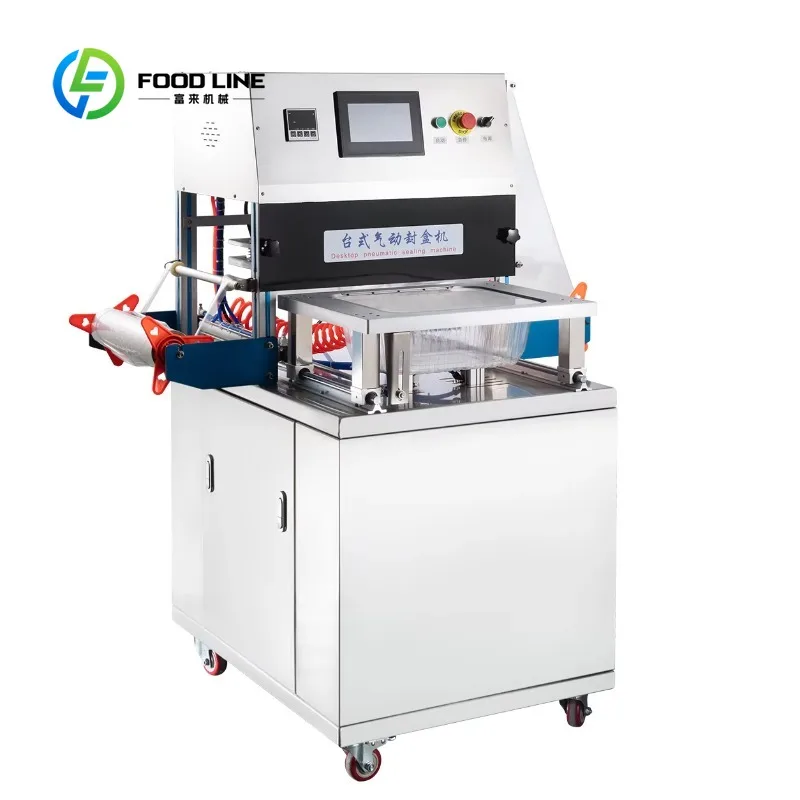 customized automatic vacuum skin packer machine reliable performance for meat seafood fresh food products