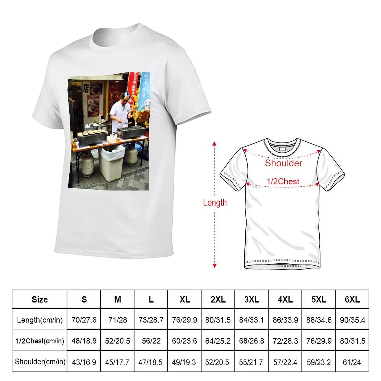 Osaka Street Food T-Shirt tees cotton graphic tees vintage clothes shirts graphic clothes for men