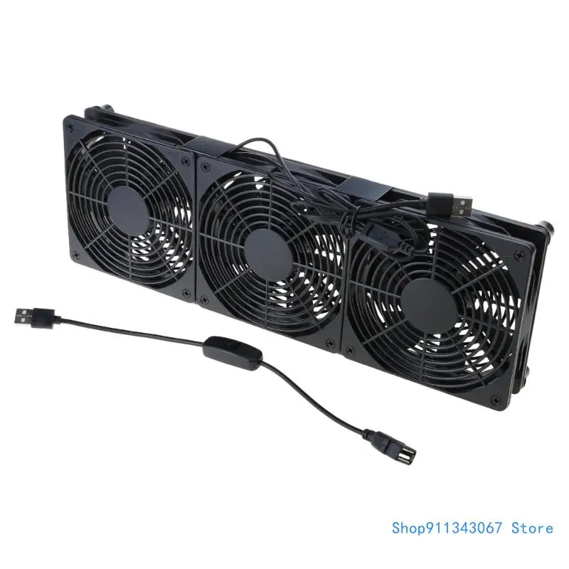 Compact 120mm Cooling Fan with USB Connection for Electronics, Server Racks, Networks Cabinets, and Laptop Drop shipping