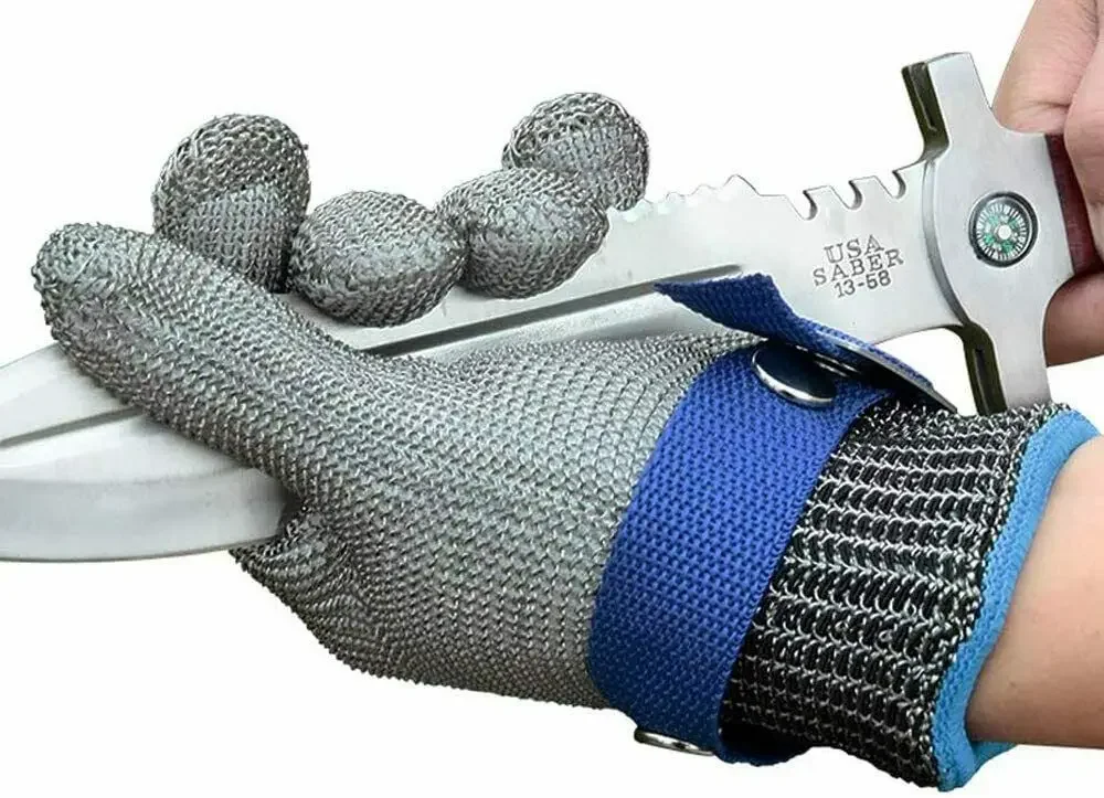 LPRED 1/2/6/10 Pc Cut Resistant Stainless Steel Gloves Working Safety Gloves Metal Mesh Anti Cutting For Butcher Worker