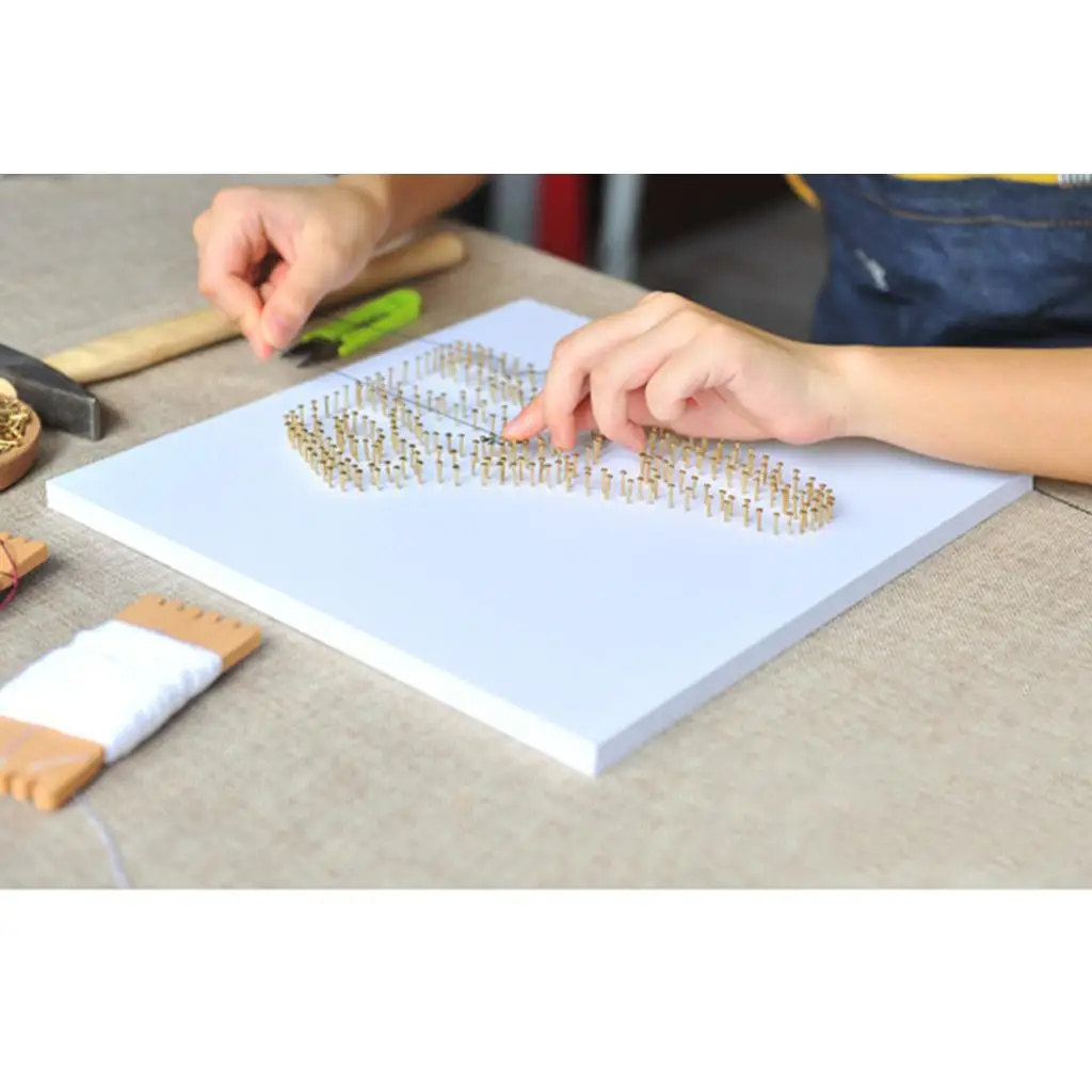 

String Art Kit for Kids Wooden Craft Kit Vintage Pin DIY Art Set Creative Home Wall Decor Crafts Project for Beginners