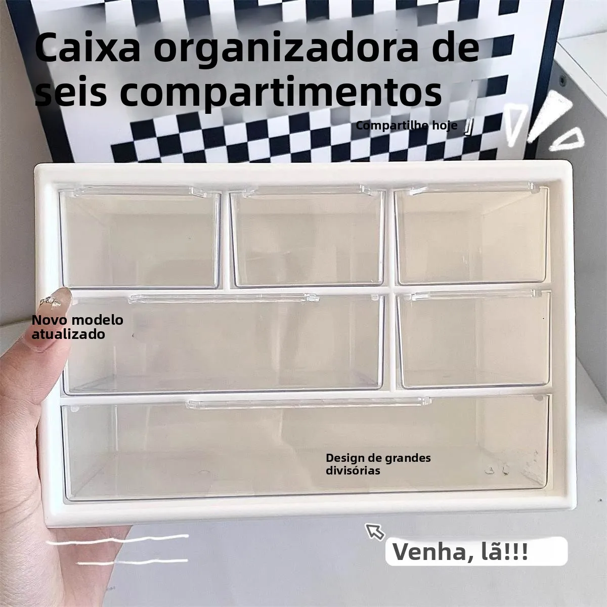 art-mouse-desktop-organizer-box-drawer-style-multi-grid-dustproof-stationery-box-white-six-paper-clip-holder-desk-organizer
