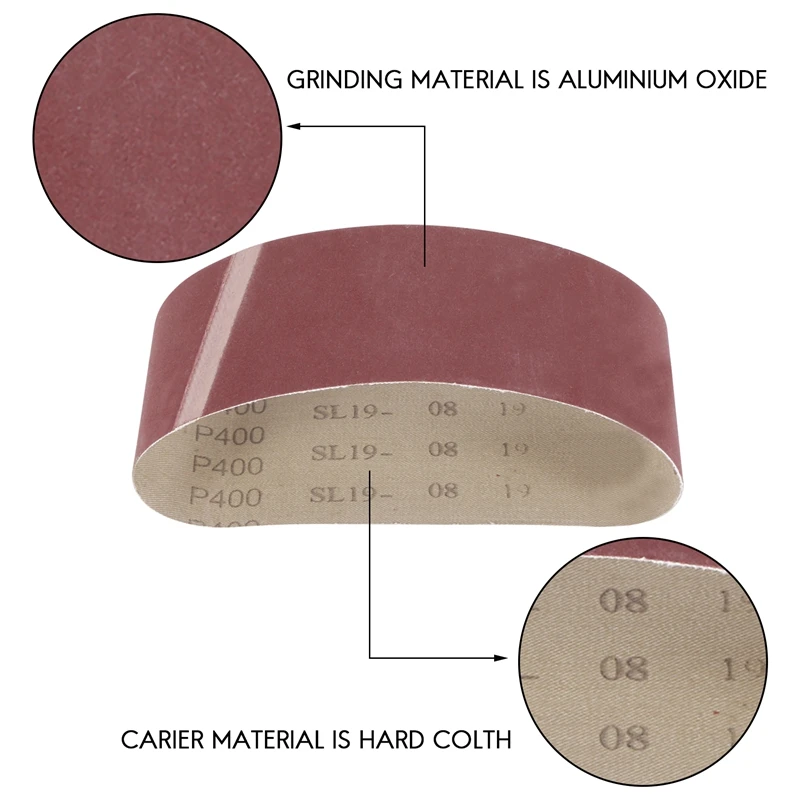 20PCS 3X18 Sanding Belt Sanding Belts Belt Sander Paper (3 Each Of 60, 80, 120,150,240,400 Grits, 2 Of 40 Grits) For Belt Sander