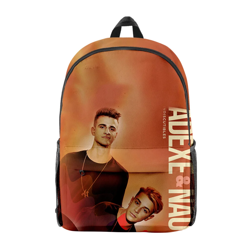 Mochila divertida Popular Harajuku Adexe & Nau para alumnos, mochilas para Notebook con estampado 3D Oxford, mochilas de viaje impermeables para niños y niñas