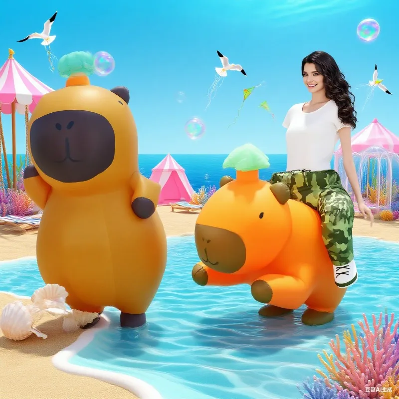 

Capybara inflatable Costume Kapibala Inflatable Suit Halloween Cosplay Dress Up Party Gift Party atmosphere Props