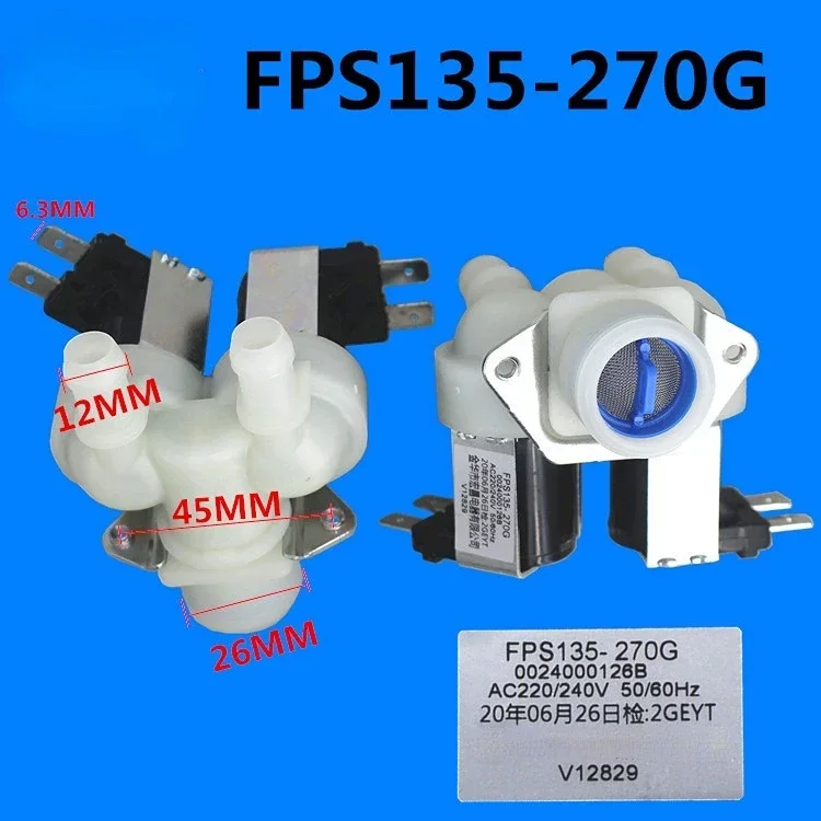 FPS135-270G 0024000126B water inlet double valve solenoid valve For Haier automatic drum washing machine