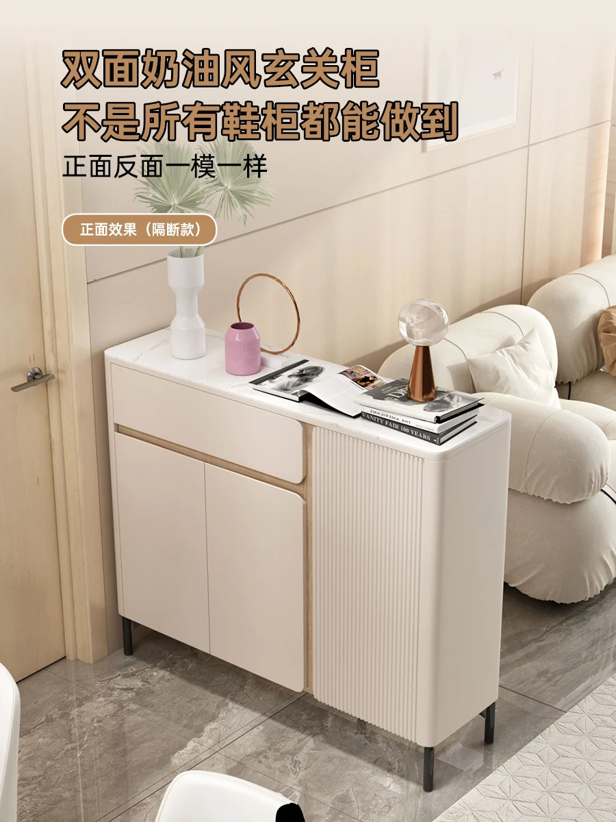 Household Entrance Shoe Cabinet, Foyer Cabinet, Integrated Wall Facing Economical Storage Cabinet