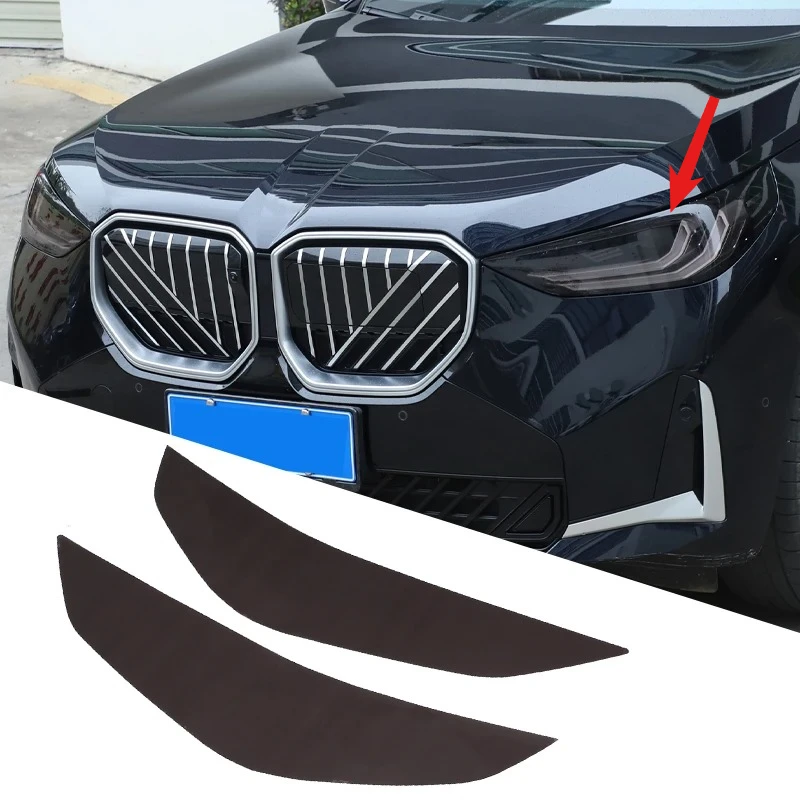 

For BMW X3 G45 2025 2026 Automobile modified TPU Black Car Front Headlights Turn Signal Decorative Film Sticker Car Accessorie