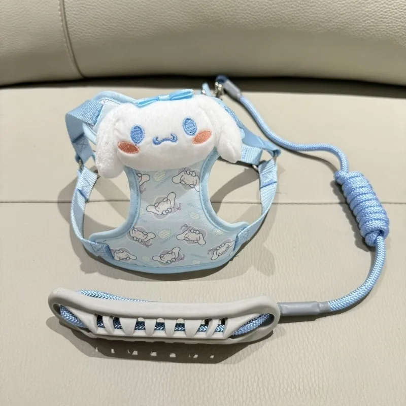 Kuromi Cinnamoroll Pet Leash Vest Cute My melody Pochacco Pompom Purin Small and Medium Adjustable Harness Dog Leash Wholesale