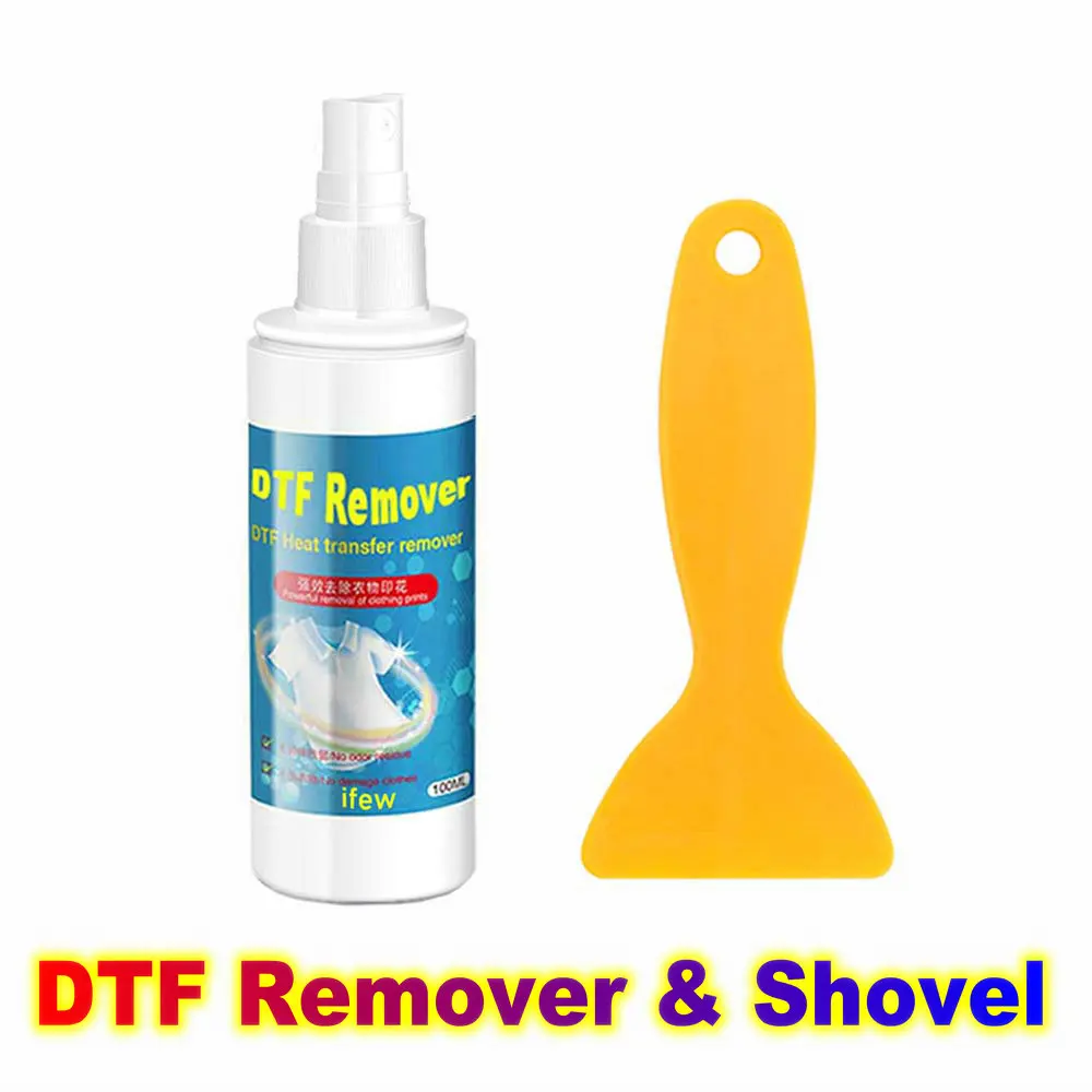 DTF Supprimer Eliminador Eliminar DTF Rimuovere Raschietto Strumento Kit di Liquidi Dtf Rimozione di Pulizia Set di Pale Liquide Strumento di Soluzione Pulita