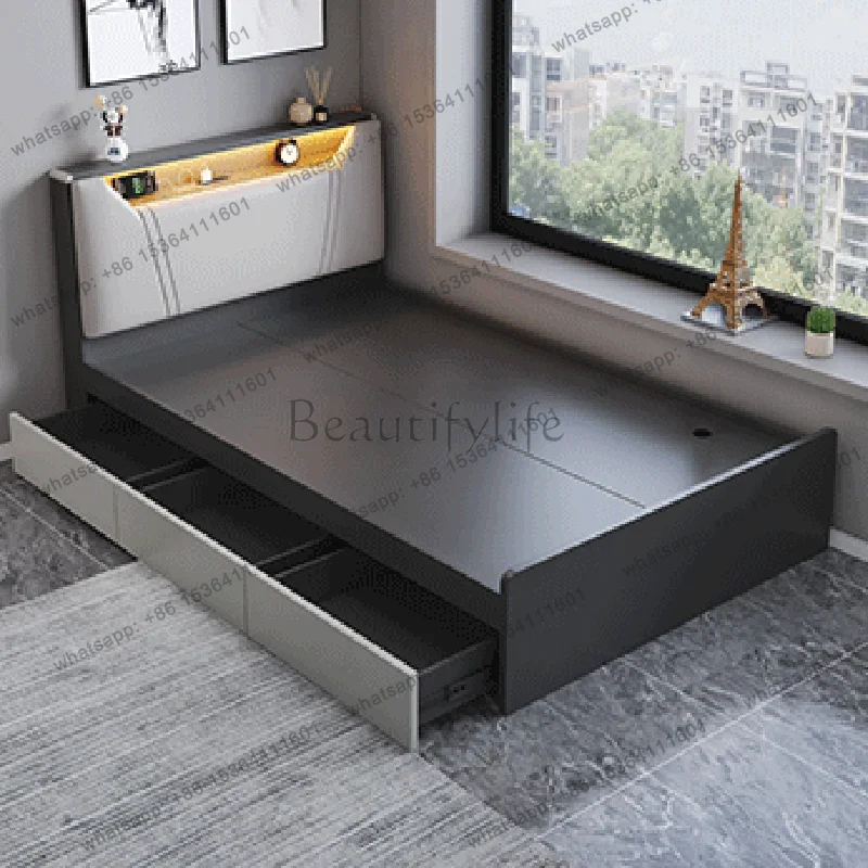 FG Floor Modern Bed Bedroom Children Luxury Double Baby Mobile Princess Sleeping Design Bed Wooden Muebles Lounge Suite Furnitur