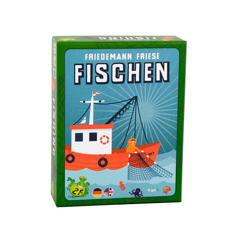 

Fishing Board Game English and German Version 3-5 Players 40-60min Fun Family Party Card Game for Friends Entertainment