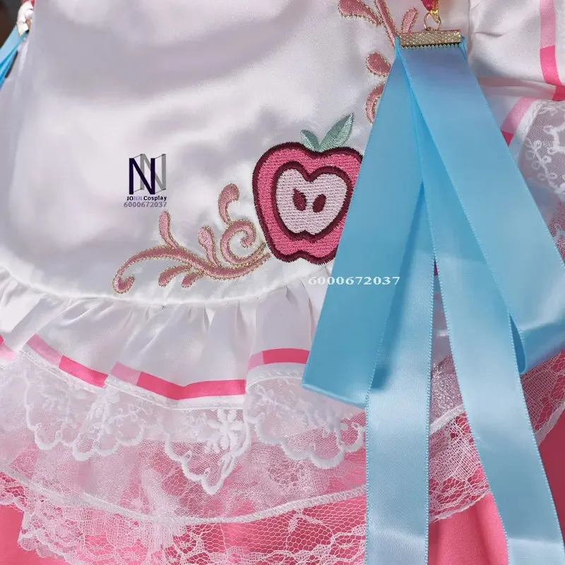 Game Naraka: Bladepoint HuTao Cosplay Costume Anime Clothes Pink Lolita Dress Wig Shoes Full Set for Women New Role Play Suit