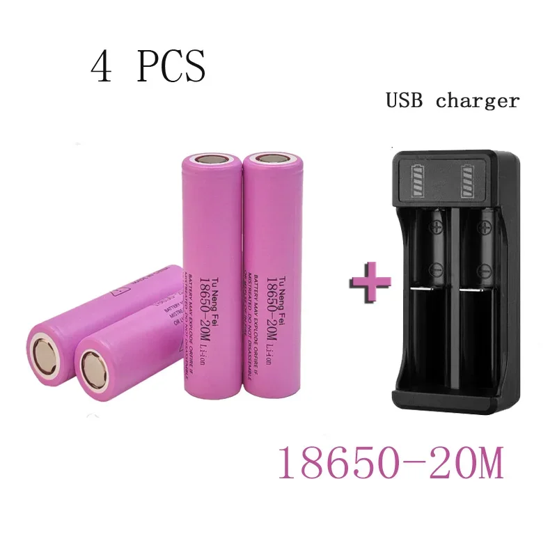 2000mAh 18650 Lithium Rechargeable Battery 3.7V New Original for GTL Evrefire Flashlight