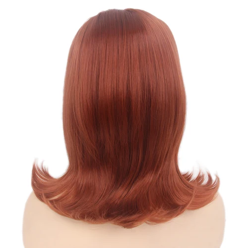 Imagen 2 del producto REEWES-pelucas con tapa de los años 70 para mujer, pelo sintético con flequillo, Pinup do, peluca de colmena de los años 60, peluca para fiesta de disfraces de Halloween