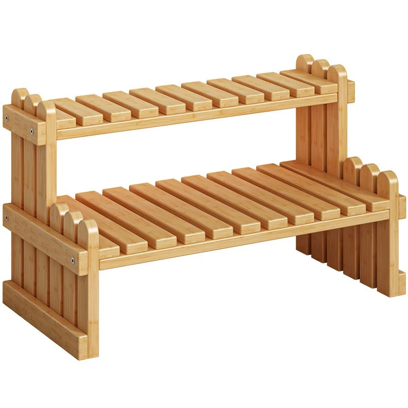 Balcony pergola, bay window, succulent stand, office desk, solid wood plant stand, indoor multi-tier storage rack