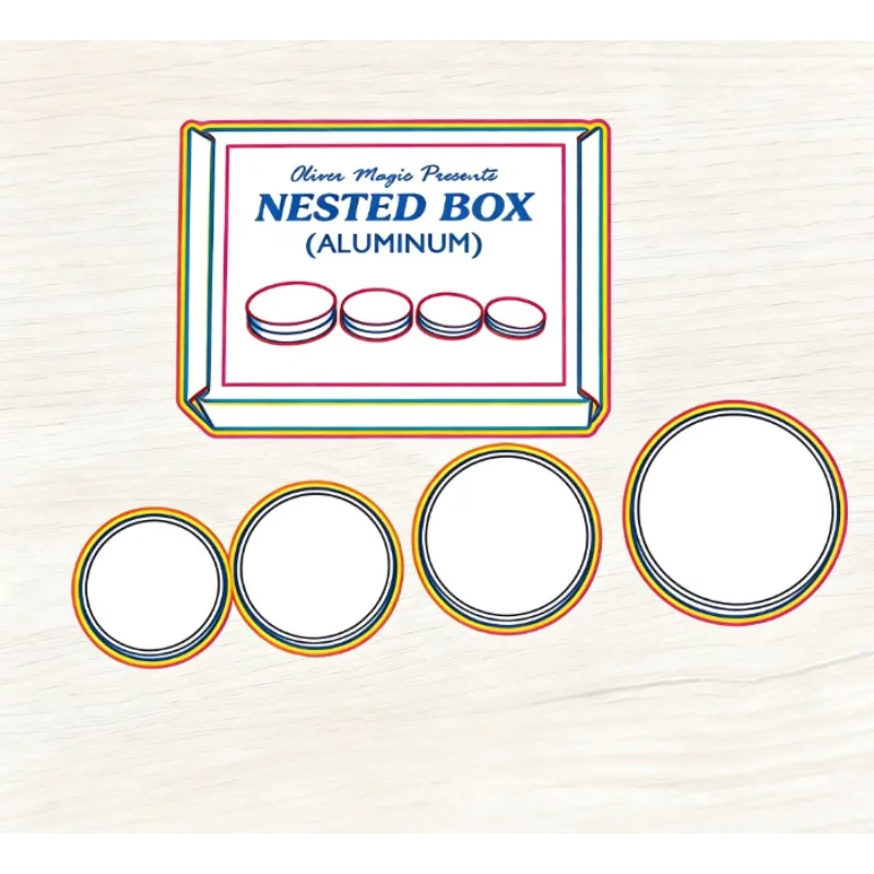

Вложенная коробка (алюминий) от Oliver — монета Vanish Into Box, фокус крупным планом, иллюзия Magia, трюк, реквизит для фокусников