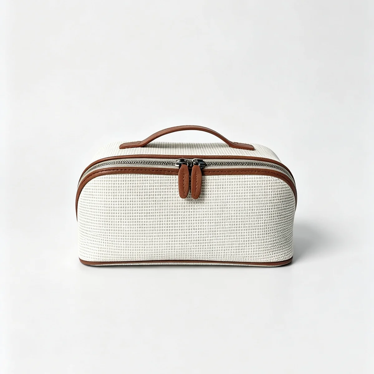 Neue Damen-Kosmetiktasche aus Canvas, hochwertigem Leder, große Reisehandtasche, Organizer, Damen-Toilettentasche, Luxustasche – Detail 13