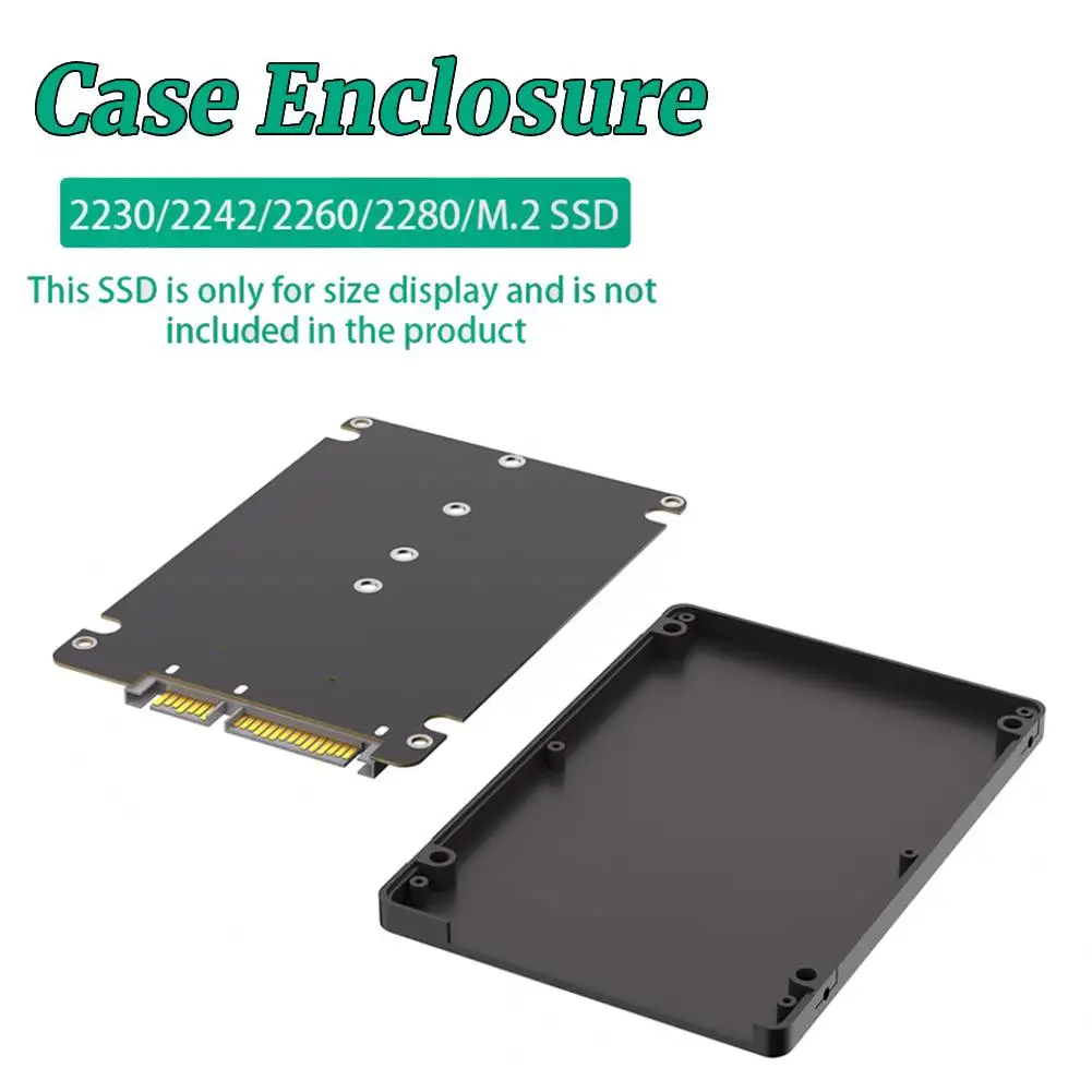 

M.2 NGFF B Key To 2.5inch SATA SSD Enclosure M.2 SSD Case SSD External Box M.2 NGFF SSD To 2.5 Inch SATA III Adapter for Laptop