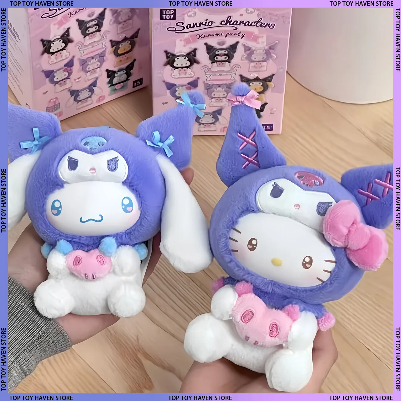 กล่องสุ่มของเล่น TOPTOY ซานริโอ คุโรมิ ปาร์ตี้ ตุ๊กตาไวนิล พวงกุญแจ ฟิกเกอร์ ของตกแต่งสุดฮิต ของขวัญ ปี 2025 ใหม่