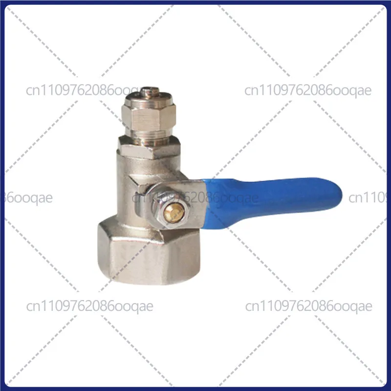 Full Copper Stainless Steel Quick Connect, 4 to 2 Points PE Pipe Fitting, 6 to 3 Threaded Straight Connector