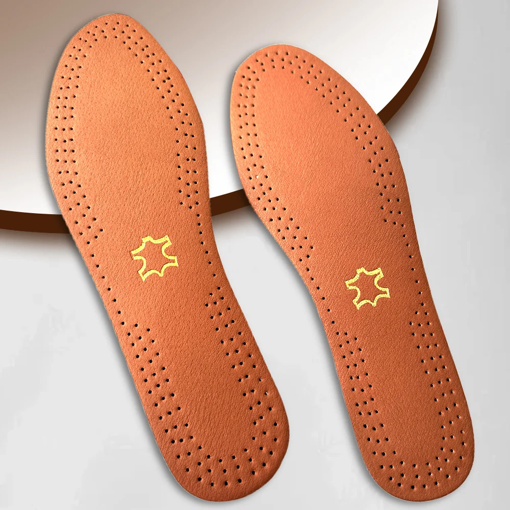 

Leather Insoles For Shoes Deodorant Ultrathin Breathable Casual leather Insoles for Feet Shock Absorption Cushion Insert Insoles