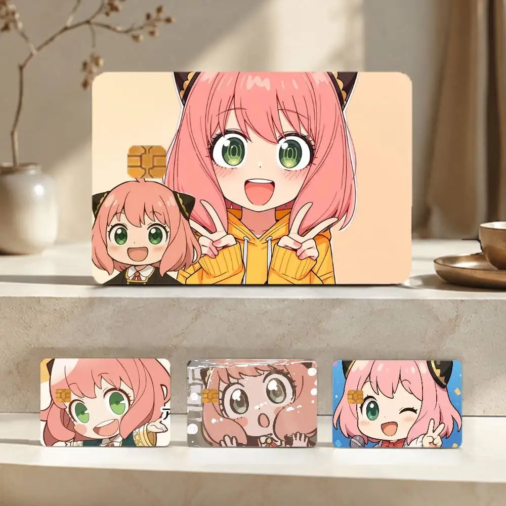 C-Cute Anya - Adhesivo estilo Chibi para tarjetas de crédito y débito, pegatinas impermeables
