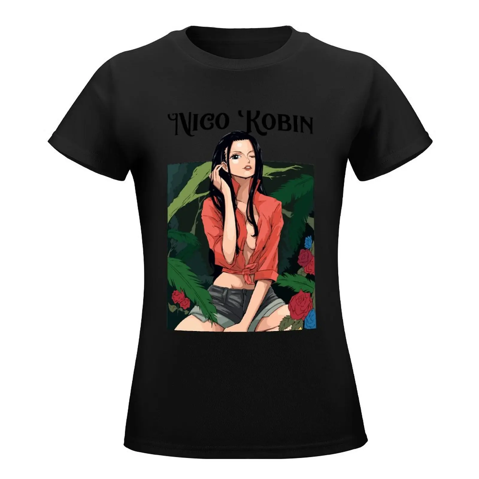 Jungle Nico Robin T-Shirt Blouse aesthetic clothes kawaii clothes clothes for Women