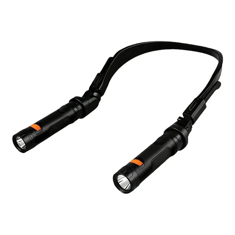 TFORU-Rechargeable LED Neck Light Magnetic Hands Free Work Flashlight For Outdoor Camping Mechanics & DIY