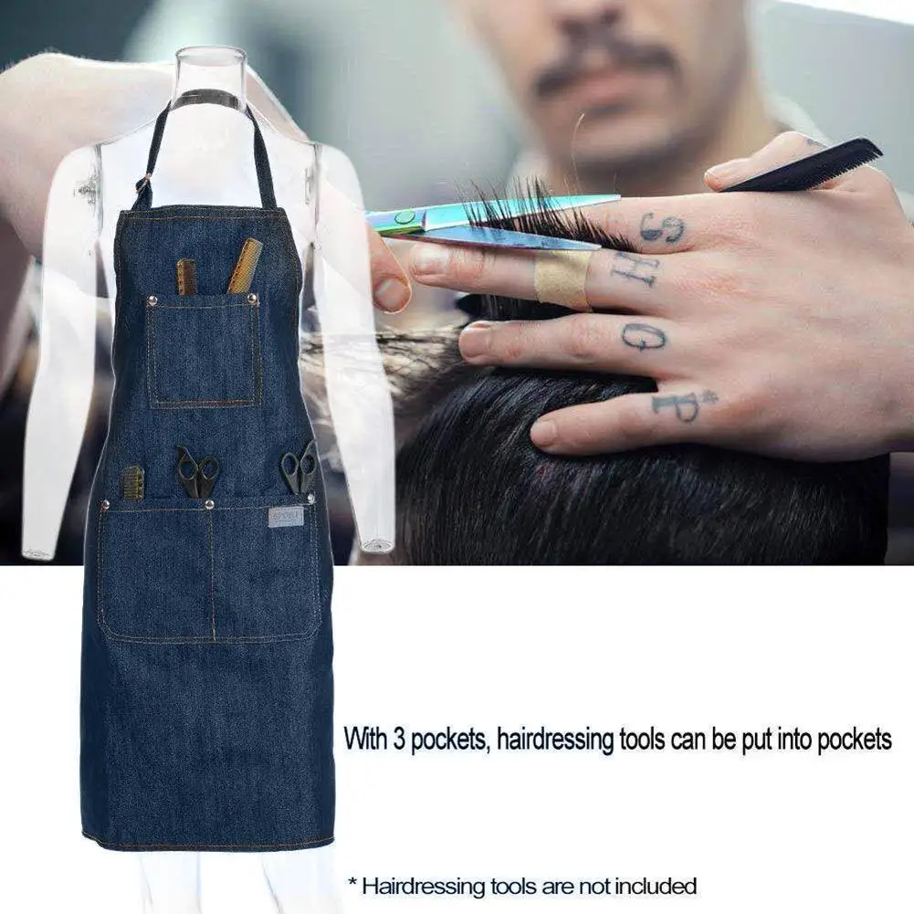 Hanging Neck Apron Unisex Kitchen Hotel Restaurant Barber Waiter Work Uniform