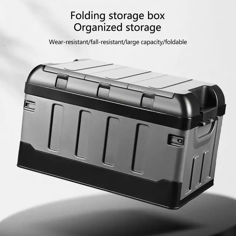 Car Storage Organizer Multifunctional Camping Box Collapsible Large Capacity auto Trunk Organizer Storage Box for Car SUVs