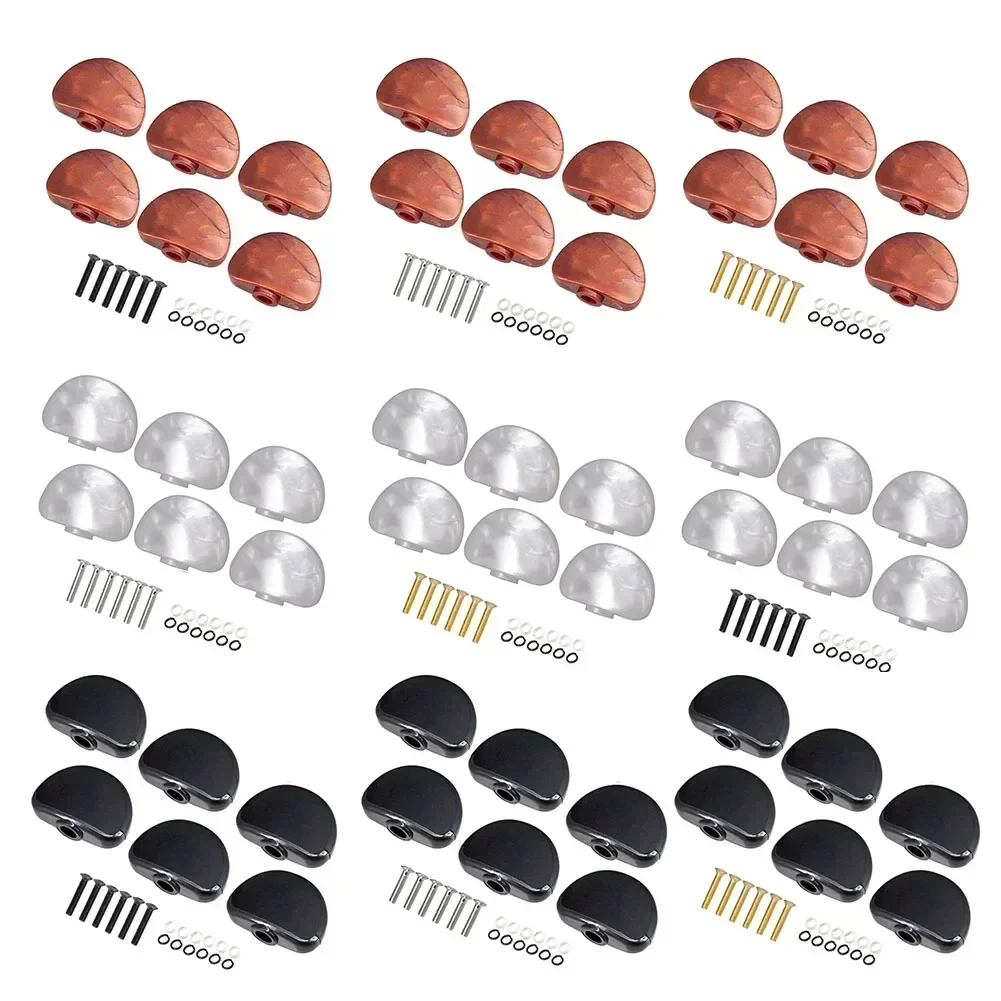 6 pçs guitarra tuning peg venda quente cabeças de máquina botões 3x2x1cm tuning peg botões conjunto para folk guitarra elétrica peças com srews